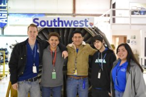 aero chi students with donated engine