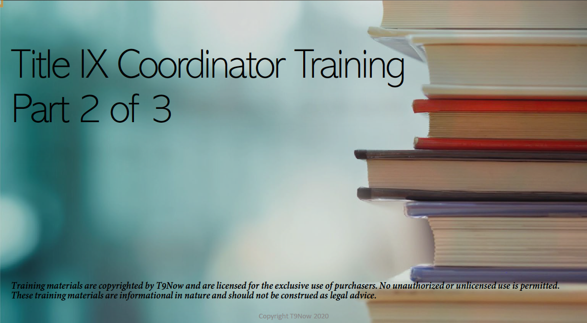 coordinator training part 2